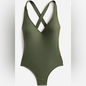 J.Crew Sage Green One-Piece Swimsuit